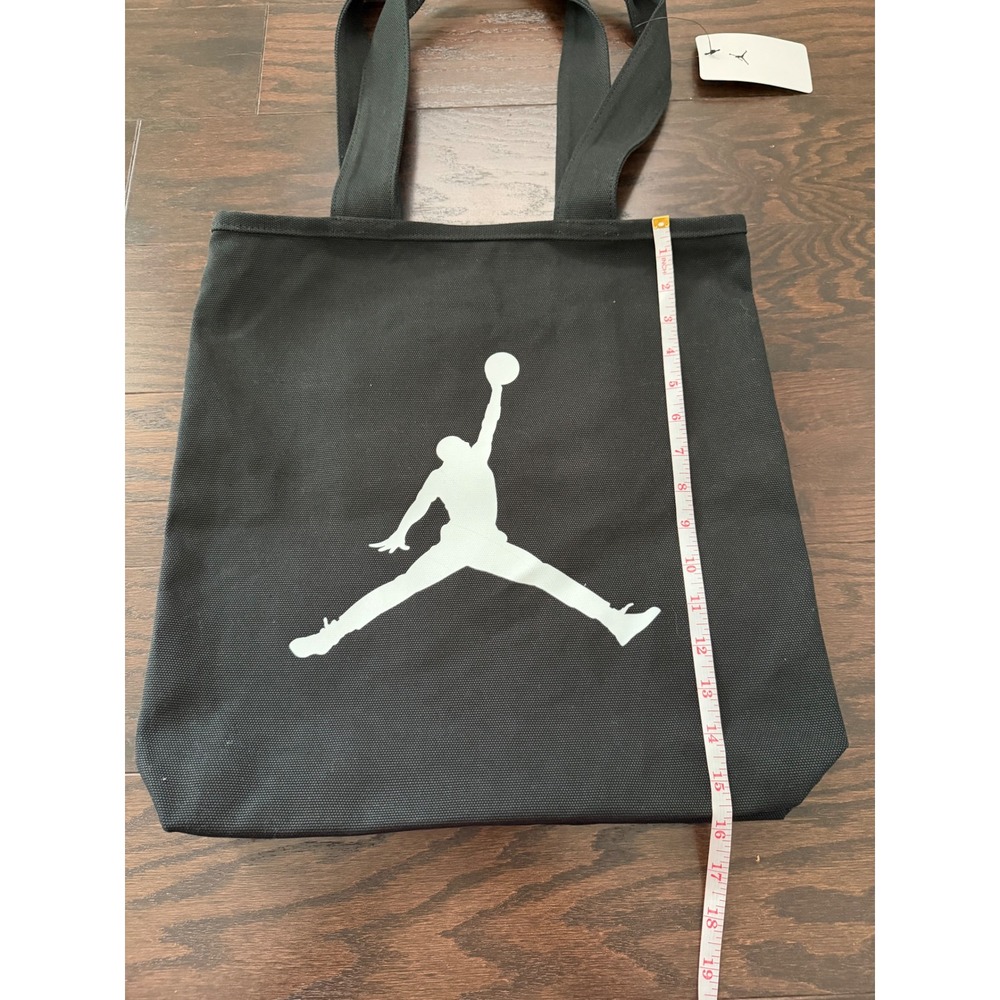 Jordan Jumpman Canvas Tote Bag Black White Logo MA9222-023 New - Picture 9 of 9